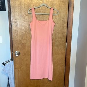 Pink body con dress